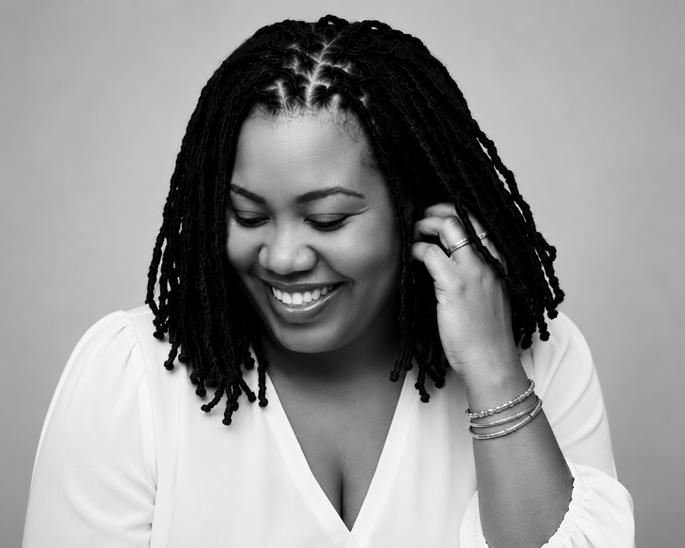 Evette Ellis laughing